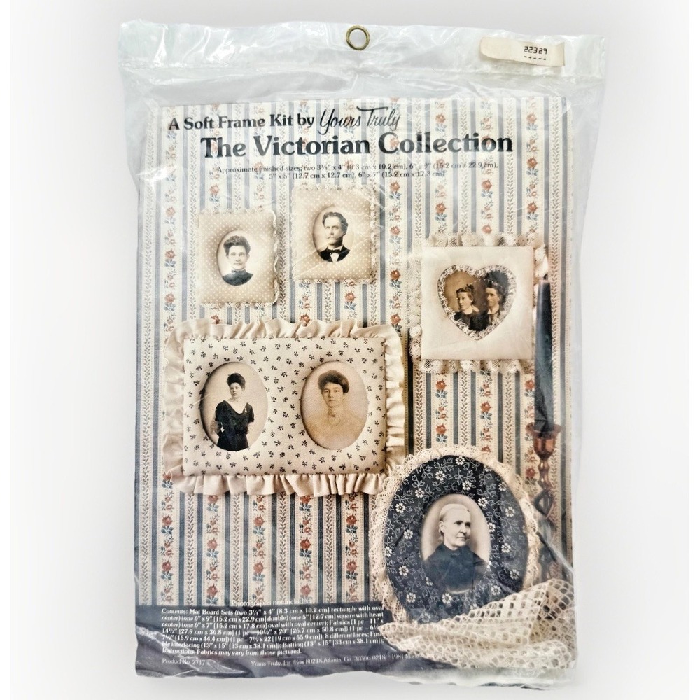 Vintage 1989 Sewing Kit Yours Truly Victorian Collection Soft Fabric Lace 2717